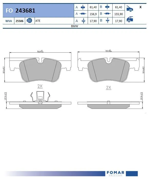 Brake Pad Set, disc brake